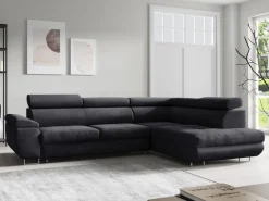 Narożniki></noscript>Meble Grand Nowoczesny narożnik rozkładany do salonu z funkcją spania LISA