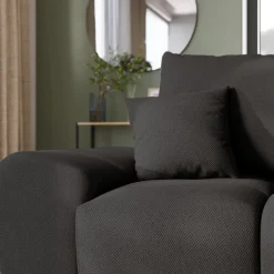 Narożniki></noscript>BROMARKT Nowoczesny narożnik rozkładana rogówka do salonu NUBES grafitowa