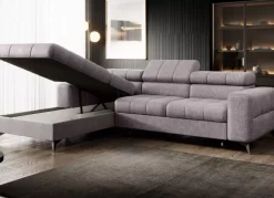 Narożniki>NEXT COLLECTION Nowoczesny narożnik wolnostojący POLA regulowane zagłówki