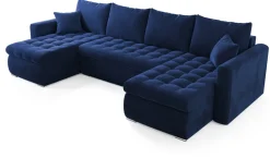 Narożniki>BROMARKT Nowoczesny narożnik z funkcją spania i pojemnikiem do salonu LUIS U