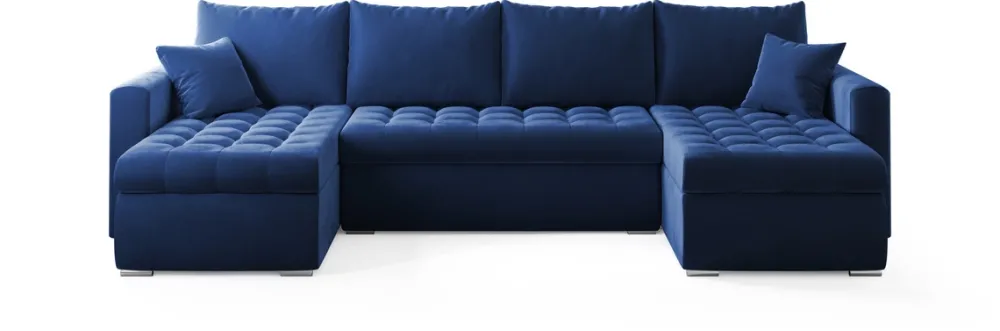 Narożniki>BROMARKT Nowoczesny narożnik z funkcją spania i pojemnikiem do salonu LUIS U