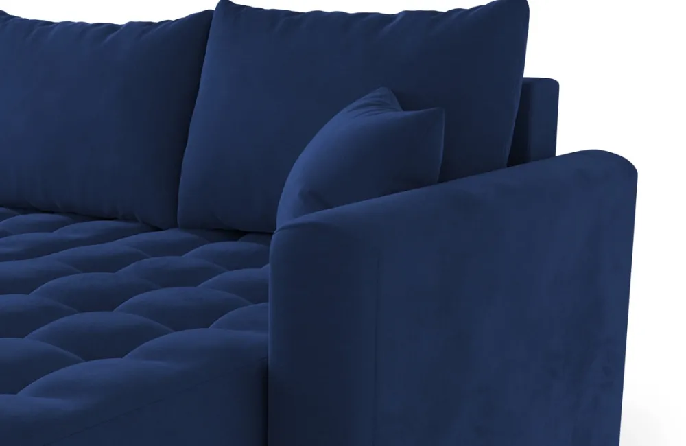 Narożniki>BROMARKT Nowoczesny narożnik z funkcją spania i pojemnikiem do salonu LUIS U