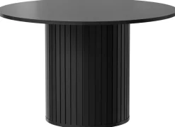 Krzesła|Stoły>DOLMAR Nowoczesny okrągły stół do przedpokoju 120 cm ZELDA czarny