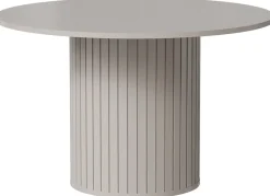 Krzesła|Stoły>DOLMAR Nowoczesny okrągły stół do przedpokoju 120 cm ZELDA cashmere kaszmir