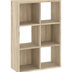 Regały Na Książki|Regały Dla Dzieci>INTER MEBLE Nowoczesny regał 61 cm do salonu z półkami CORTA dąb sonoma