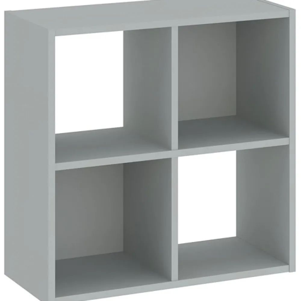 Regały Na Książki|Regały Dla Dzieci>INTER MEBLE Nowoczesny regał 61 cm do salonu z półkami CORTA szary