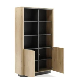 Regały Na Książki>LASKI Nowoczesny regał 113 cm na książki do salonu dąb cremona TORDIO