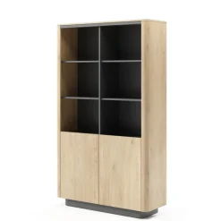 Regały Na Książki></noscript>LASKI Nowoczesny regał 113 cm na książki do salonu dąb cremona TORDIO