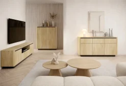 Regały Na Książki></noscript>LASKI Nowoczesny regał 113 cm na książki do salonu dąb cremona TORDIO