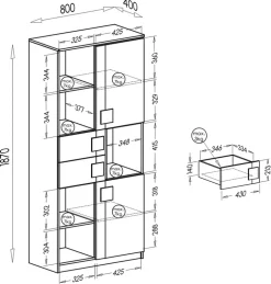 Regały Na Książki|Regały Dla Dzieci></noscript>DOLMAR Nowoczesny regał do pokoju dziecięcego 80 cm GROOVY