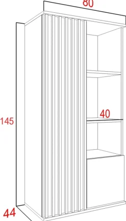 Zestawy Mebli Do Sypialni|Zestawy Mebli Do Salonu></noscript>Meblohand Nowoczesny regał do salonu NELGARI
