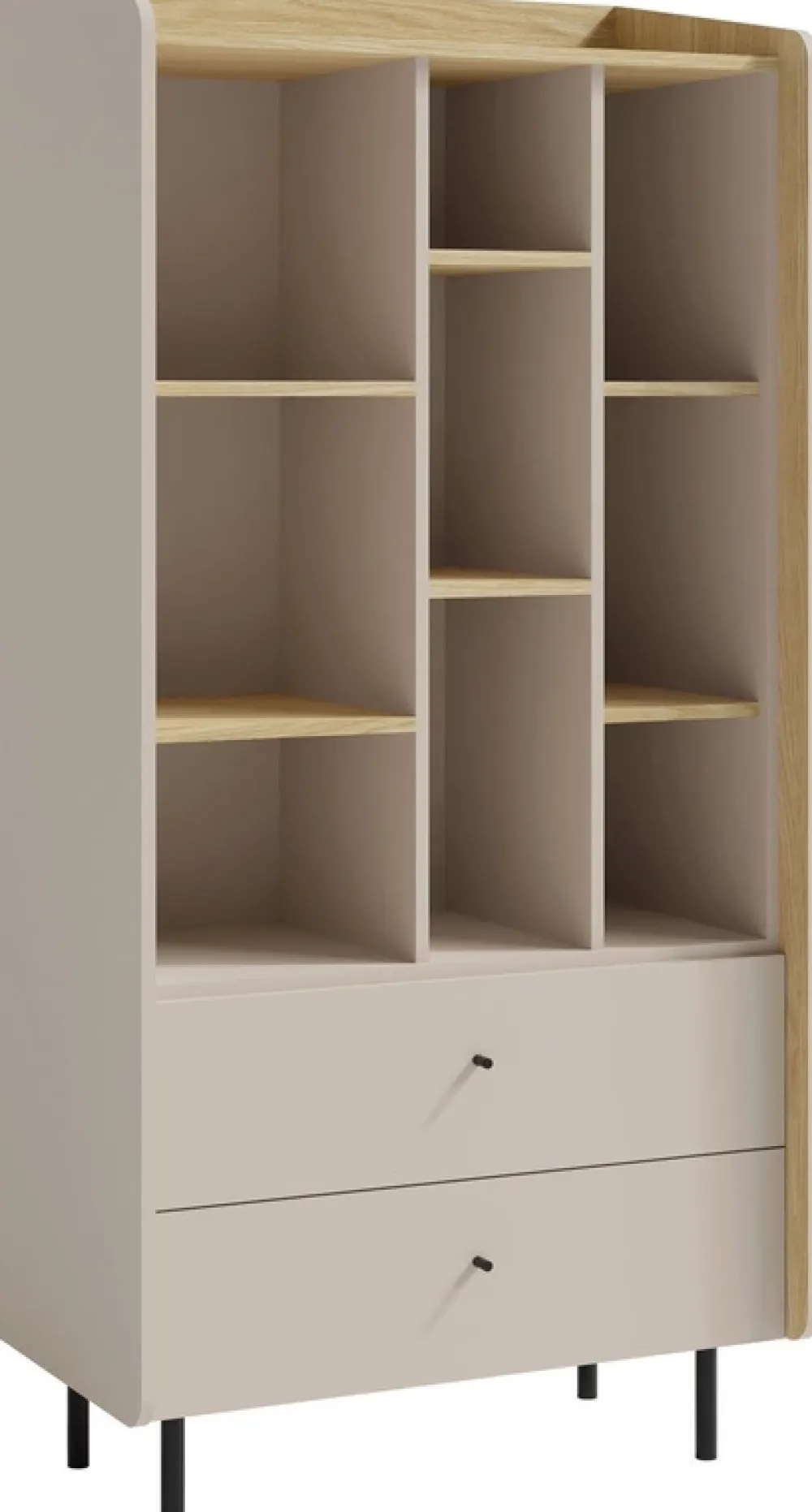 Regały Na Książki|Zestawy Mebli Młodzieżowych>MEBLAR Nowoczesny regał na książki młodzieżowy 80 cm ALDENO beż pisakowy