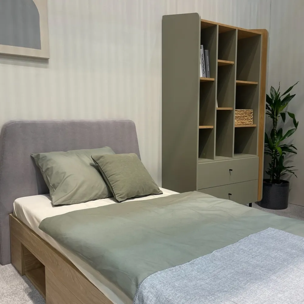 Regały Na Książki|Zestawy Mebli Młodzieżowych>MEBLAR Nowoczesny regał na książki młodzieżowy 80 cm ALDENO beż pisakowy