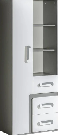 Zestawy Mebli Młodzieżowych>DOMEL Nowoczesny regał z szufladami z kolekcji APETITO