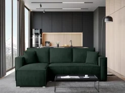 Meble Dla Dzieci|Meble Młodzieżowe></noscript>BROMARKT Nowoczesny rozkładany narożnik z funkcją spania TOP sztruks