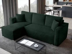 Meble Dla Dzieci|Meble Młodzieżowe></noscript>BROMARKT Nowoczesny rozkładany narożnik z funkcją spania TOP sztruks