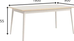 Stoły></noscript>MEBLOSIEK Nowoczesny stół do jadalni 180x90 ROSEA beż piaskowy