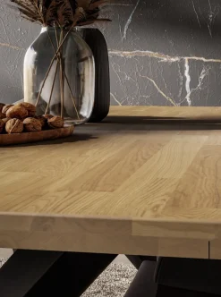 Krzesła|Stoły></noscript>Lempert Nowoczesny stół do jadalni 180x100 cm falowany dąb olejowany MERLIVO