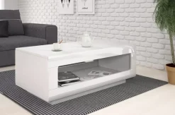 Ławy I Stoliki>Helvetia Nowoczesny stolik kawowy TELOS połysk biały