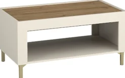 Zestawy Mebli Do Sypialni|Zestawy Mebli Do Salonu>DOLMAR Nowoczesny stolik kawowy do salonu 55x97 cm MISTY cashmere kaszmir