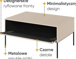 Zestawy Mebli Do Salonu|Ławy I Stoliki></noscript>lenart. Nowoczesny stolik kawowy do salonu 70x100 cm TREND