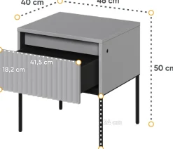 Szafki Nocne></noscript>lenart. Nowoczesny stolik nocny z szufladą do sypialni TREND