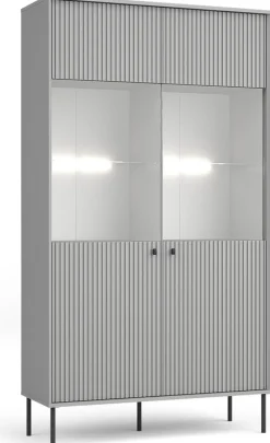 Zestawy Mebli Do Salonu|Meble Kuchenne>MEBLOSIEK Nowoczesny zestaw mebli do jadalni IRYS szary