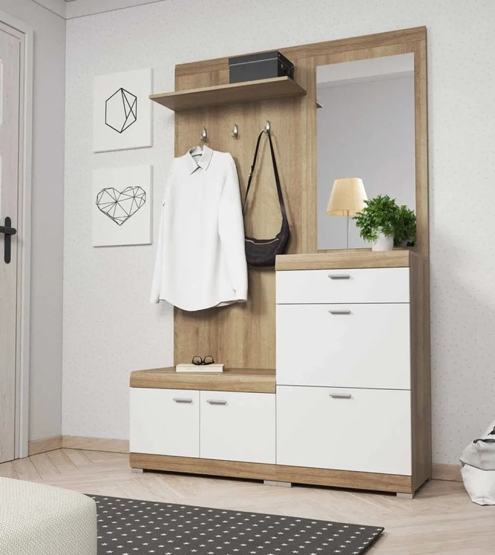 Garderoby|Zestawy Mebli Do Przedpokoju>PIASKI Nowoczesny zestaw mebli do przedpokoju STEVEN