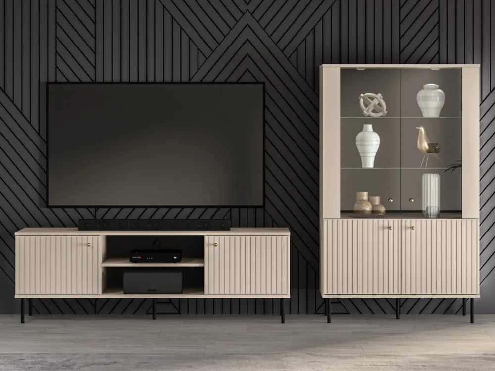 Zestawy Mebli Do Salonu>ML Meble Nowoczesny zestaw mebli meblościanka do salonu SOPHIE cashmere