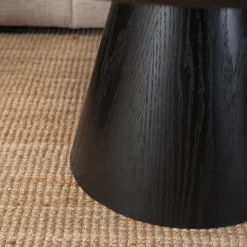 Ławy I Stoliki></noscript>MEBEL ELITE Okrągły stolik kawowy 80 cm do salonu czarny CALDERO MAX