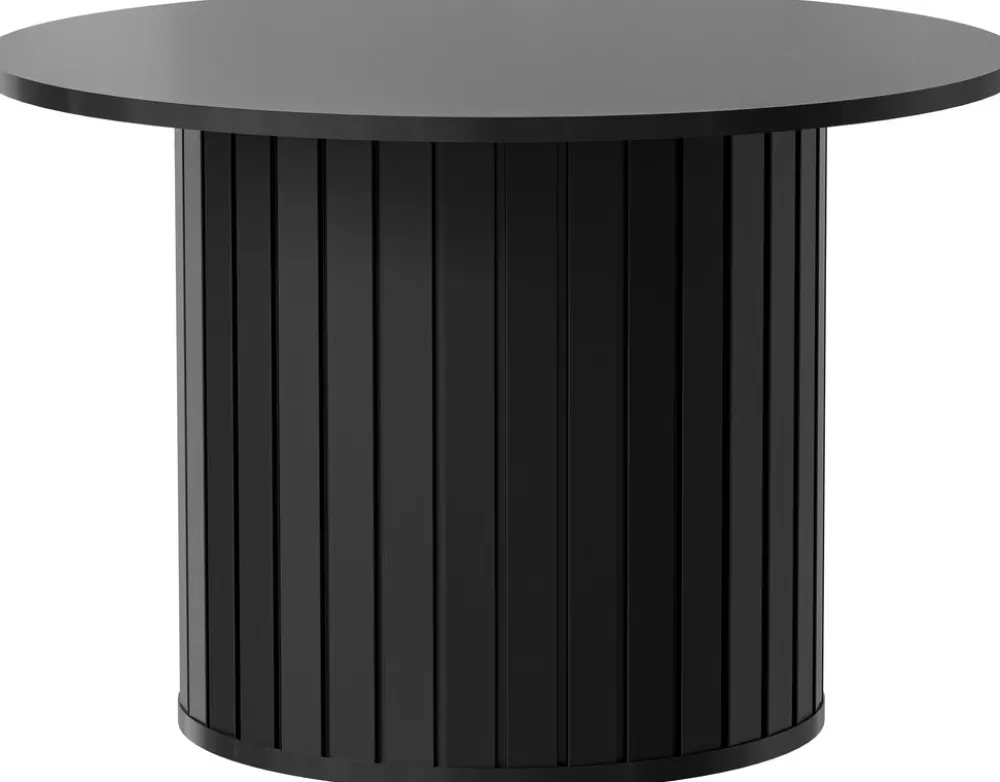 Zestawy Mebli Do Salonu|Ławy I Stoliki>DOLMAR Okrągły stolik kawowy do salonu 70 cm ZELDA czarny