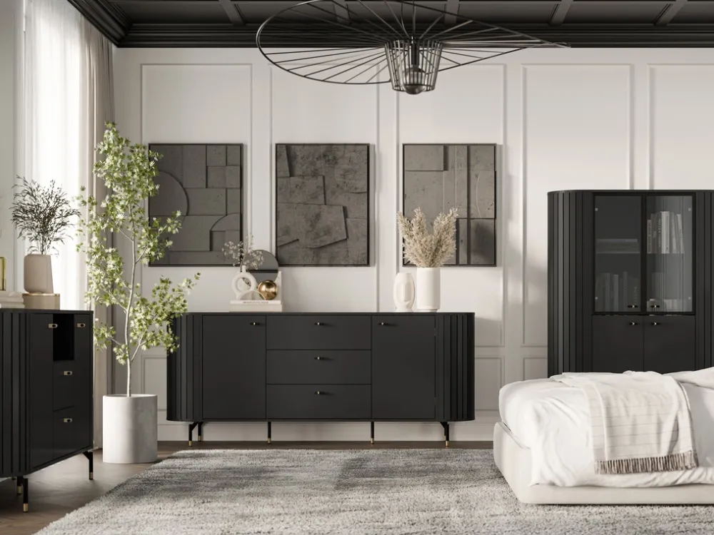 Zestawy Mebli Do Salonu|Ławy I Stoliki>DOLMAR Okrągły stolik kawowy do salonu 70 cm ZELDA czarny