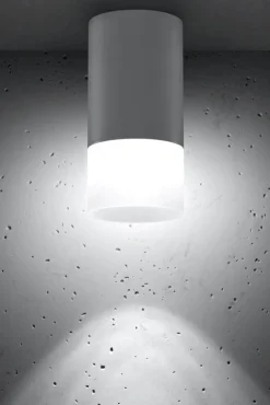 Oświetlenie Przedpokoju|Oświetlenie Jadalni>Candellux Lighting Oprawa natynkowa Tuba szara GU10