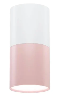 Oświetlenie Przedpokoju|Oświetlenie Jadalni>Candellux Lighting Oprawa sufitowa biało-różowa 1xGU10 Tuba