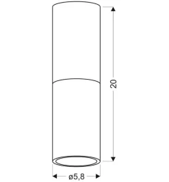 Oświetlenie Przedpokoju|Oświetlenie Jadalni></noscript>Candellux Lighting Oprawa sufitowa Tuba czarno-złota GU10 15W