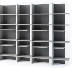 Regały Na Książki></noscript>lenart. Otwarty regał do salonu nowoczesny z półkami 120 cm wysoki FITT