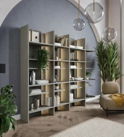 Regały Na Książki></noscript>lenart. Otwarty regał do salonu nowoczesny z półkami 120 cm wysoki FITT