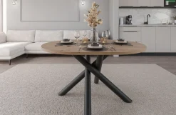 Krzesła|Stoły>Lempert Owalny stół do jadalni 138x100 cm loftowy OPALIO dąb artisan