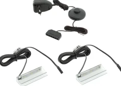 Oświetlenie Mebli|Oświetlenie Mebli>FURNIKA Oświetlenie półek szklanych LED 2 klipsy białe ciepłe