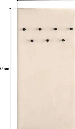 Wieszaki Do Przedpokoju|Zestawy Mebli Do Salonu></noscript>ML Meble Panel z wieszakami do przedpokoju tapicerowany SOPHIE cashmere