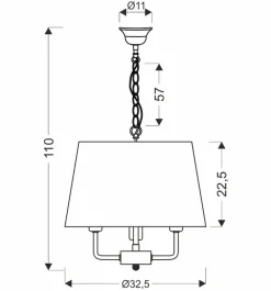 Oświetlenie Przedpokoju|Oświetlenie Jadalni></noscript>Candellux Lighting Pasteri lampa wisząca czarny matowy 3x40w e14 abażur beżowy