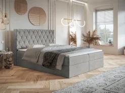 Łóżka Młodzieżowe|Łóżka Ze Stelażem></noscript>Riban Pikowane łóżko kontynentalne 120x200 cm z pojemnikiem BILD