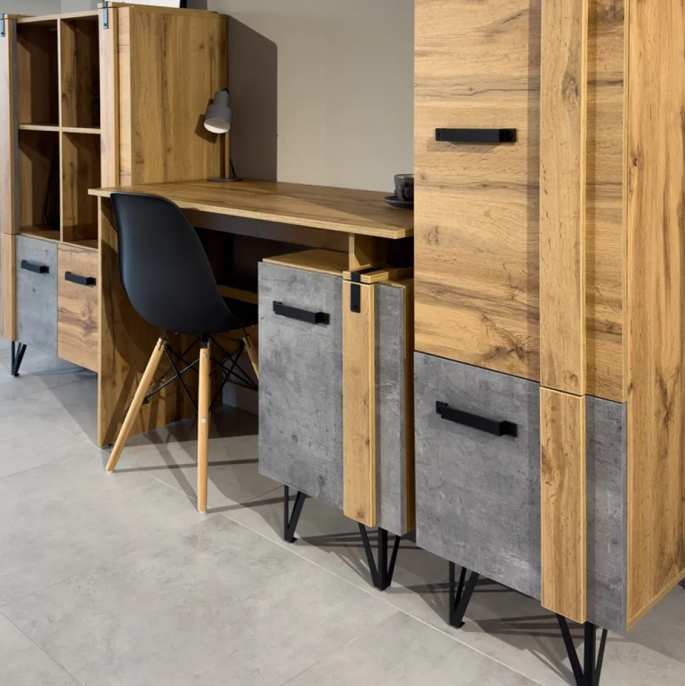 Zestawy Mebli Młodzieżowych|Półki>DOLMAR Półka ścienna na książki do salonu 100 cm LOSTI