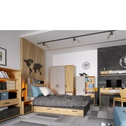 Biurka|Zestawy Mebli Młodzieżowych></noscript>lenart. Półka na książki do pokoju młodzieżowego 115 cm QUBIC