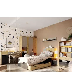 Biurka|Zestawy Mebli Młodzieżowych></noscript>lenart. Półka na książki do pokoju młodzieżowego 115 cm QUBIC