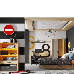 Biurka|Zestawy Mebli Młodzieżowych></noscript>lenart. Półka na książki do pokoju młodzieżowego 115 cm QUBIC