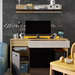 Biurka|Zestawy Mebli Młodzieżowych></noscript>lenart. Półka na książki do pokoju młodzieżowego 115 cm QUBIC