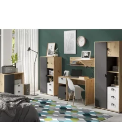 Zestawy Mebli Młodzieżowych|Półki></noscript>JUREK Półka na książki do pokoju młodzieżowego CAMERUN