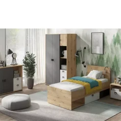 Zestawy Mebli Młodzieżowych|Półki></noscript>JUREK Półka na książki do pokoju młodzieżowego CAMERUN