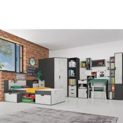 Zestawy Mebli Młodzieżowych|Półki>MEBLAR Półka na książki do pokoju młodzieżowego NELSE